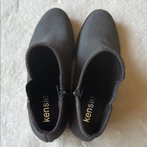 Kensie Dark Grey Ankle Boots - Picture 7 of 7